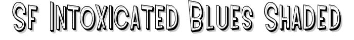 SF Intoxicated Blues Shaded font